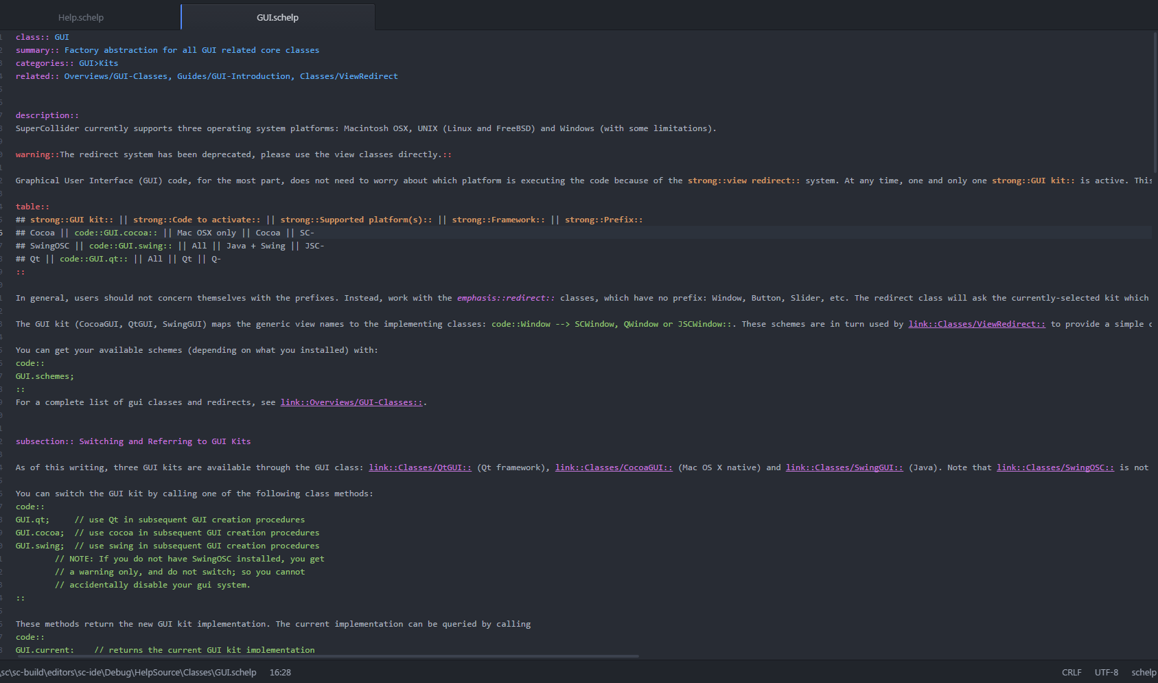 General screenshot